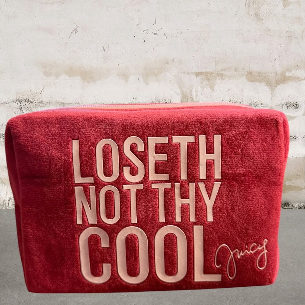 Juicy Couture "Loseth Not Thy Cool" Cosmetic Bag NWT